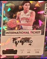Killian Hayes [Green Ice] #29 Basketball Cards 2021 Panini Contenders International Ticket Prices