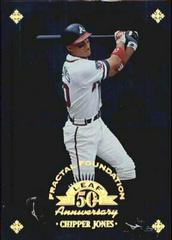 Chipper Jones #130 Baseball Cards 1998 Leaf Prices