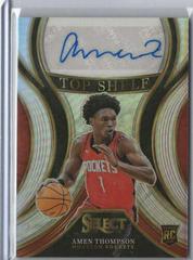 Amen Thompson #1 Basketball Cards 2023 Panini Select Top Shelf Signature Prices
