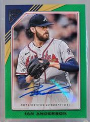 Ian Anderson [Green] Baseball Cards 2022 Topps Gallery Young Stars Autographs Prices