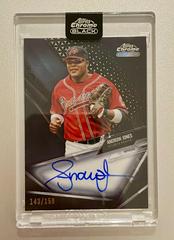 Andruw Jones [Refractor] #CBA-AJO Baseball Cards 2021 Topps Chrome Black Autographs Prices