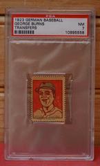 George Burns Baseball Cards 1923 German Baseball Transfers Prices