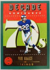 Paul Krause [Green] #DOD-16 Football Cards 2023 Panini Legacy Decade of Dominance Prices