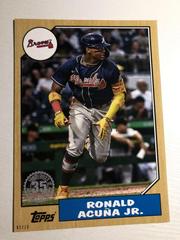 Ronald Acuna Jr. [5x7 Gold] #T87-64 Baseball Cards 2022 Topps 1987 Prices