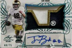 Ian Book [Red] #PA-IB1 Football Cards 2021 Leaf Trinity Patch Autographs Prices