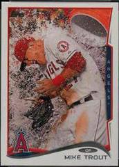 Mike Trout [Gatorade Bath] Baseball Cards 2014 Topps Prices