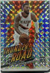 Damian Lillard [Mosaic] #18 Basketball Cards 2022 Panini Mosaic Thunder Road Prices