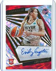 Emily Engstler [Fractal] Basketball Cards 2022 Panini Revolution WNBA Autographs Prices