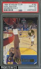 Karl Malone [Members Only] Basketball Cards 1994 Stadium Club Prices