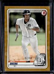 Riley Greene [Gold] Baseball Cards 2020 Bowman Paper Prospects Prices