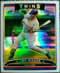 Joe Mauer [Black Refractor] Baseball Cards 2006 Topps Chrome Prices
