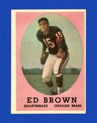 Ed Brown #123 Football Cards 1958 Topps Prices