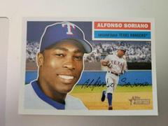 Alfonso Soriano [Running] #3 Baseball Cards 2005 Topps Heritage Prices