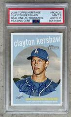 Clayton Kershaw #ROACK Baseball Cards 2008 Topps Heritage Real One Autographs Prices