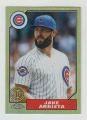 Jake Arrieta [Orange Refractor] #87T-18 Baseball Cards 2017 Topps Chrome 1987 Prices