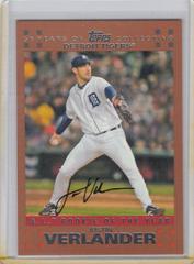 Justin Verlander [Copper] #326 Baseball Cards 2007 Topps Prices