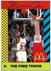 Michael Jordan [Pink Back] #8 Basketball Cards 1990 McDonald's Michael Jordan Prices