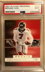 Michael Vick #101 Football Cards 2001 Playoff Preferred Prices