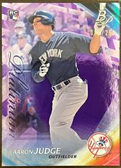 Aaron Judge [Purple] #91 Baseball Cards 2017 Bowman Platinum Prices