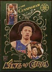 Cade Cunningham [Emerald] #30 Basketball Cards 2021 Panini Illusions King of Cards Prices