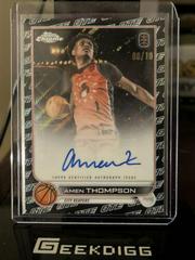 Amen Thompson [Black White] #CA-AMT1 Basketball Cards 2022 Topps Chrome OTE Overtime Elite Autographs Prices