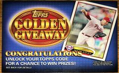 Roy Halladay Baseball Cards 2012 Topps Golden Giveaway Code Prices