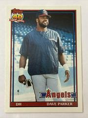 Dave Parker #89T Baseball Cards 1991 Topps Traded Prices