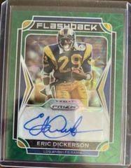 Eric Dickerson [Green Scope Prizm] Football Cards 2021 Panini Prizm Flashback Autographs Prices
