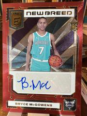 Bryce McGowens [Red] #NB-BMG Basketball Cards 2022 Panini Donruss Elite New Breed Autographs Prices