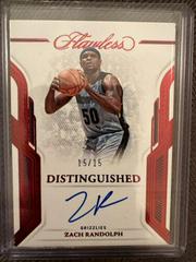 Zach Randolph [Ruby] #45 Basketball Cards 2022 Panini Flawless Autograph Prices