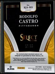 Rodolfo Castro [Orange Pulsar] #RJA-RO Baseball Cards 2022 Panini Select Rookie Jersey Autographs Prices