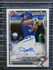 Davis Schneider Baseball Cards 2021 Bowman Paper Prospects Autographs Prices