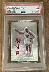 Charles Barkley MVP Foil Basketball Cards 1991 Panini Sticker Prices