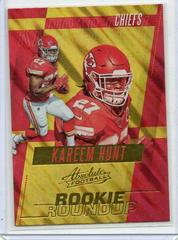Kareem Hunt Football Cards 2017 Panini Absolute Rookie Roundup Prices