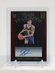 Julian Strawther [Red] #4 Basketball Cards 2023 Donruss Elite Rookie Yearbook Autograph Prices