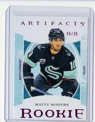 Matty Beniers [Pink] Hockey Cards 2022 Upper Deck Artifacts Prices