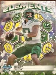 Bo Nix #ETG-4 Football Cards 2023 Bowman's Best University Elements of the Game Prices
