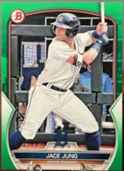 Jace Jung [Green] Baseball Cards 2023 Bowman Draft Prices