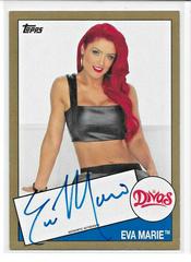 Eva Marie [Gold] Wrestling Cards 2015 Topps Heritage WWE Autographs Prices