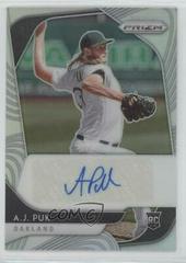 A.J. Puk [Silver Prizm] Baseball Cards 2020 Panini Prizm Rookie Autographs Prices