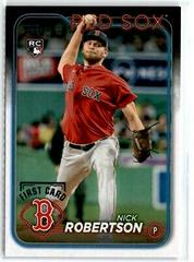 Nick Robertson [Platinum] #13 Baseball Cards 2024 Topps Prices