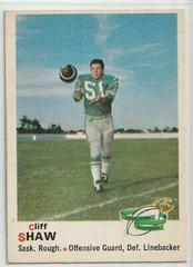 Cliff Shaw Football Cards 1970 O Pee Chee CFL Prices