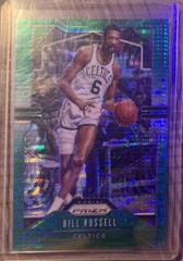 Bill Russell [Green Pulsar] #21 Basketball Cards 2019 Panini Prizm Prices