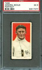 Admiral Schlei [Portrait] Baseball Cards 1909 T206 Sovereign 460 Prices