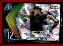Max Meyer [Atomic] #BTP-12 Baseball Cards 2022 Bowman Scouts' Top 100 Prices