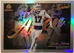 Josh Allen Football Cards 2022 Panini Luminance Names of the Game Prices