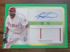 Ryan Howard [Green] #ARC-RH Baseball Cards 2023 Topps Definitive Autograph Relic Collection Prices