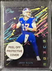 Josh Allen #SRG-JAL Football Cards 2022 Panini One Surge Prices