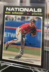 Max Scherzer [Red Ink] #MS Baseball Cards 2020 Topps Heritage Real One Autographs Prices