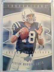 Peyton Manning [Exclusive Rainbow Silver] #40 Football Cards 2004 Upper Deck Foundations Prices